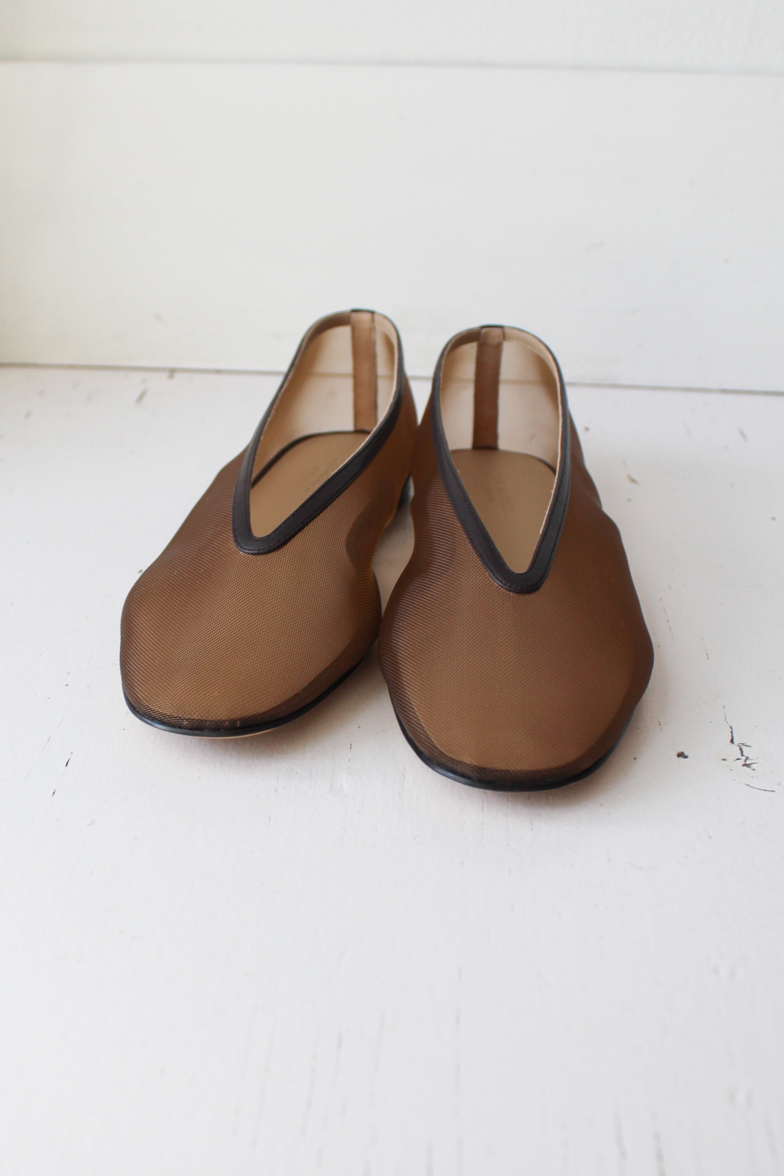Le Monde Béryl Luna Slipper - Brown Mesh