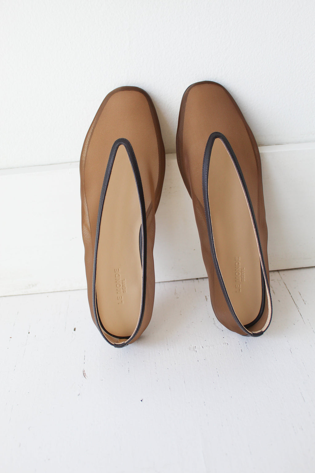 Le Monde Béryl Luna Slipper - Brown Mesh