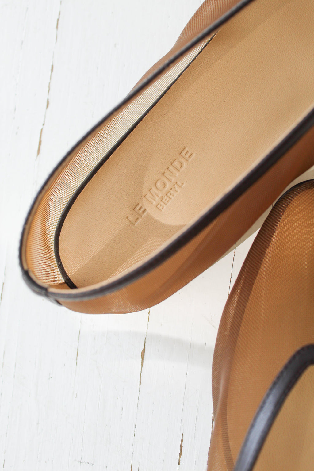 Le Monde Béryl Luna Slipper - Brown Mesh
