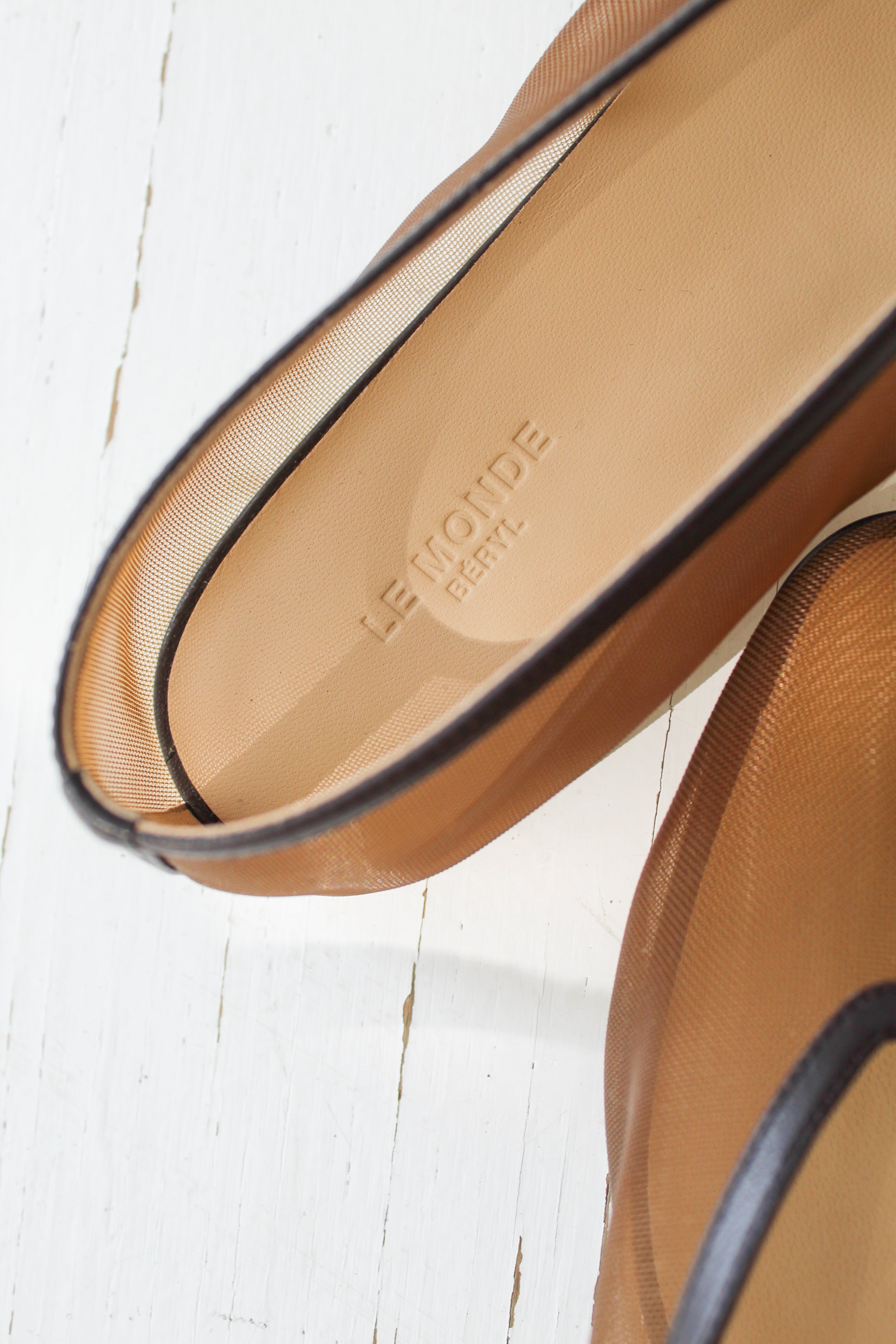 Le Monde Béryl Luna Slipper - Brown Mesh