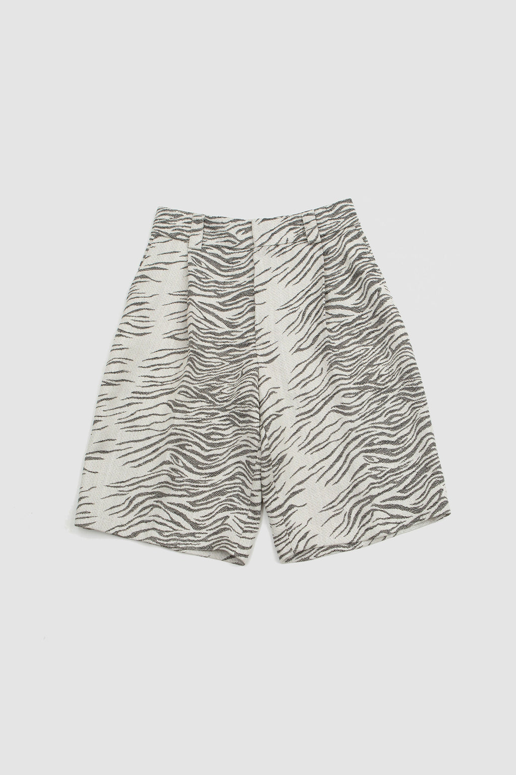 Jacquemus Le Short Navega - Jacquard Mottled Zebra Black