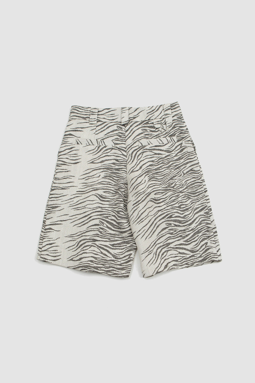 Jacquemus Le Short Navega - Jacquard Mottled Zebra Black