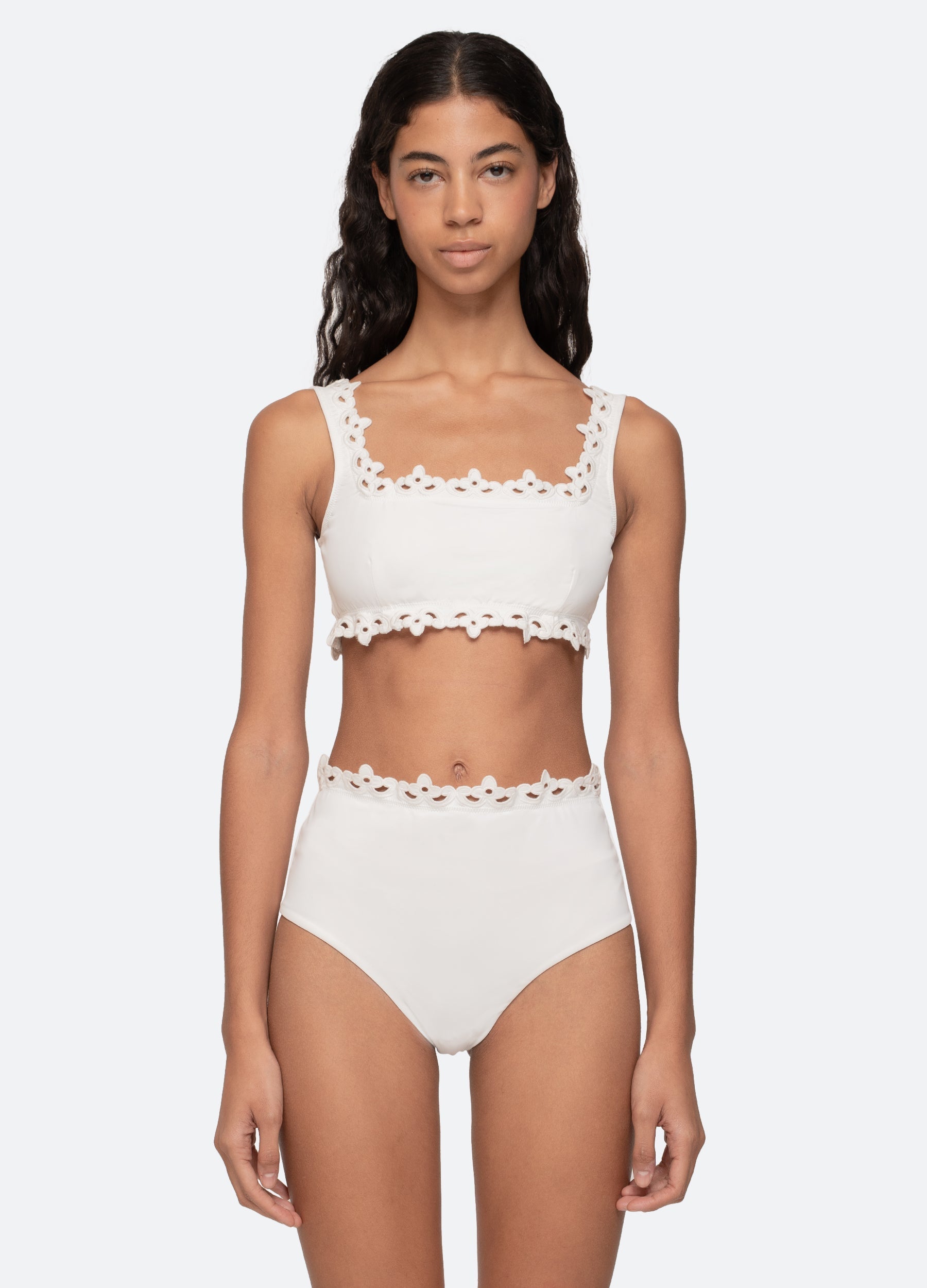 Sea NY Leila Bikini Top - White