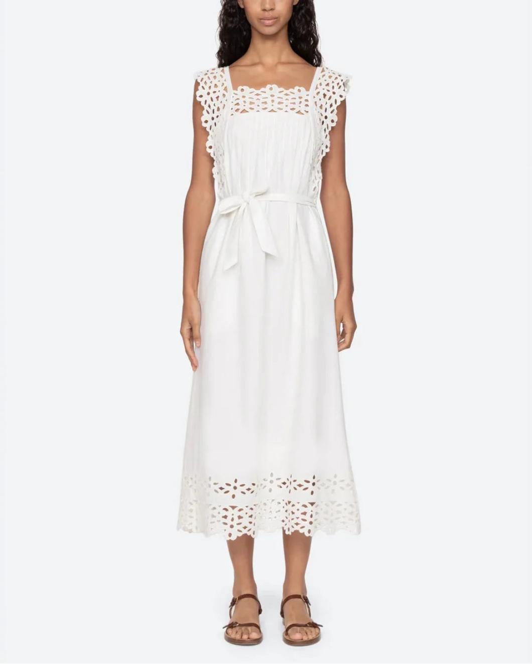 Sea NY Leila Midi Dress - White