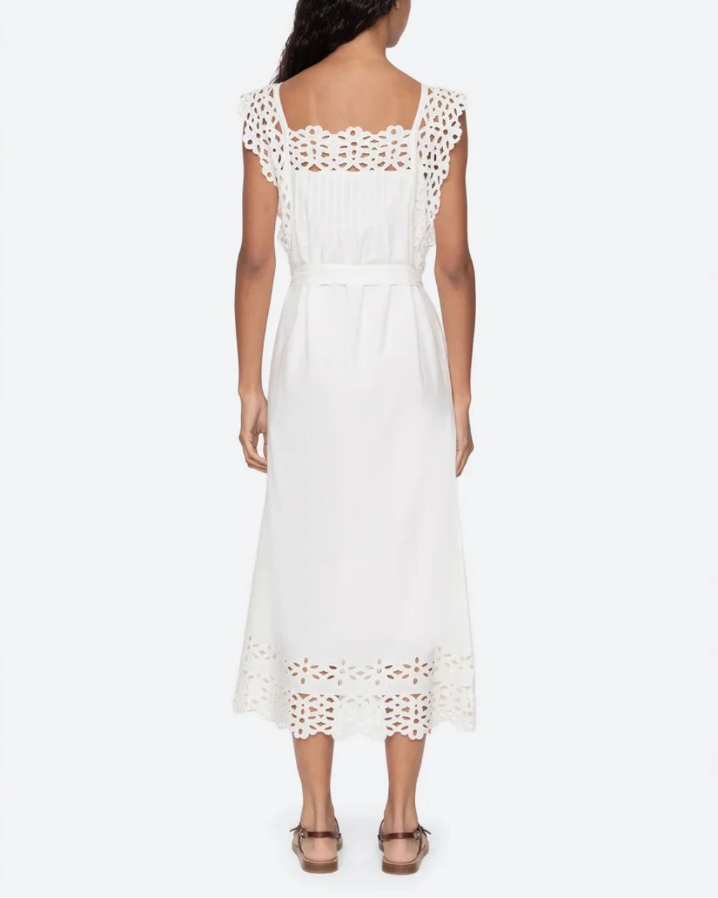 Sea NY Leila Midi Dress - White