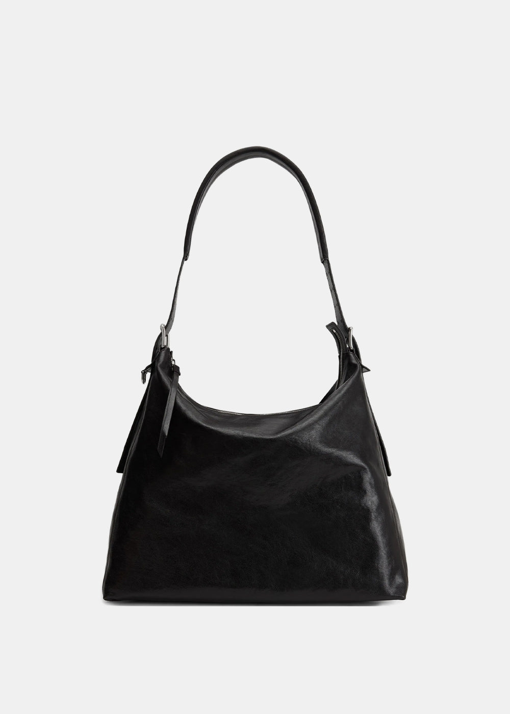 Lemaire Belted Hobo Bag - Dark Chocolate