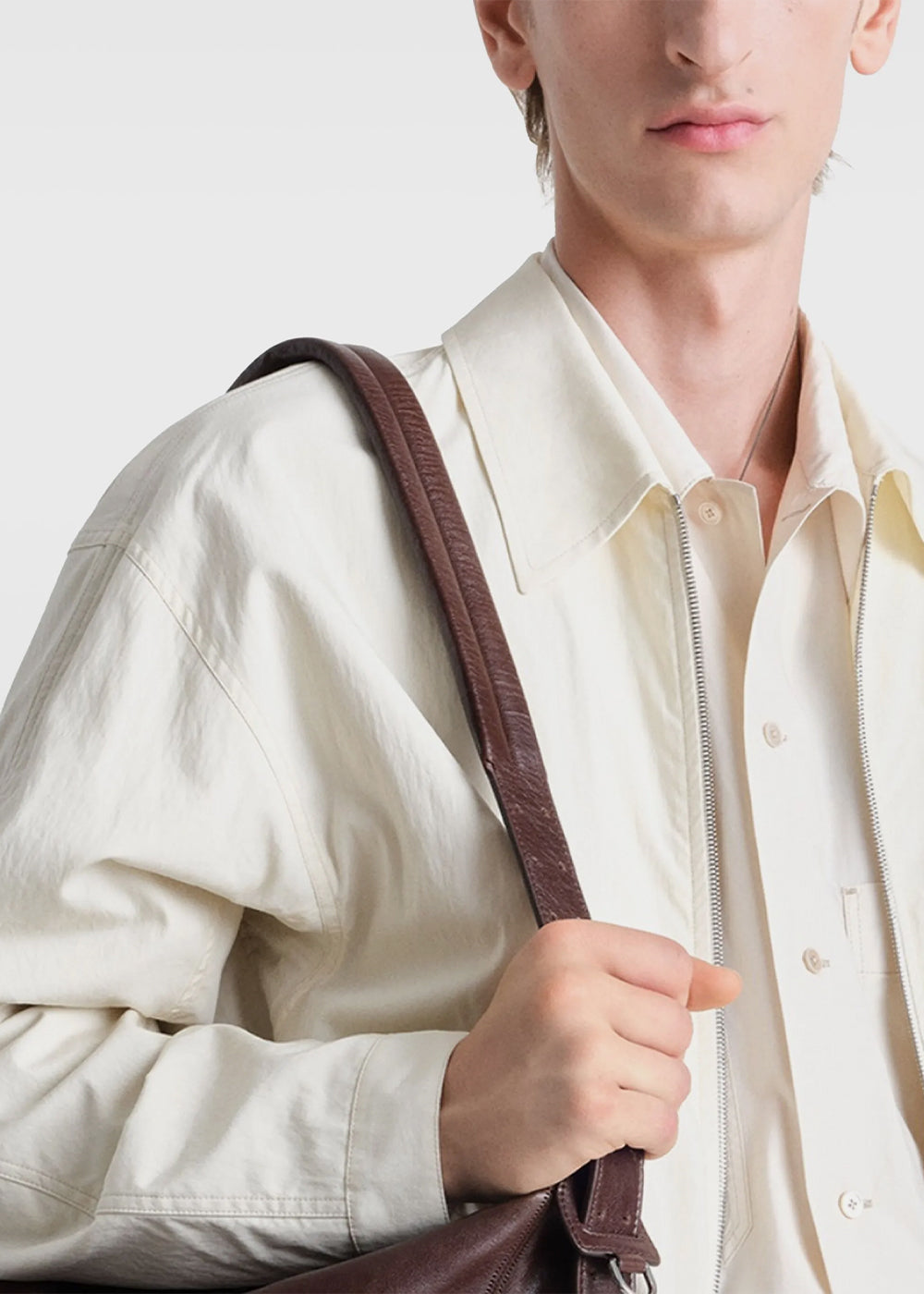 Lemaire Belted Hobo Bag - Espresso