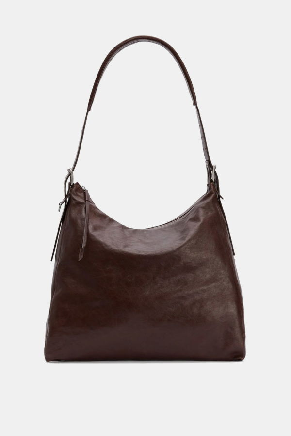 Lemaire Belted Hobo Bag - Espresso