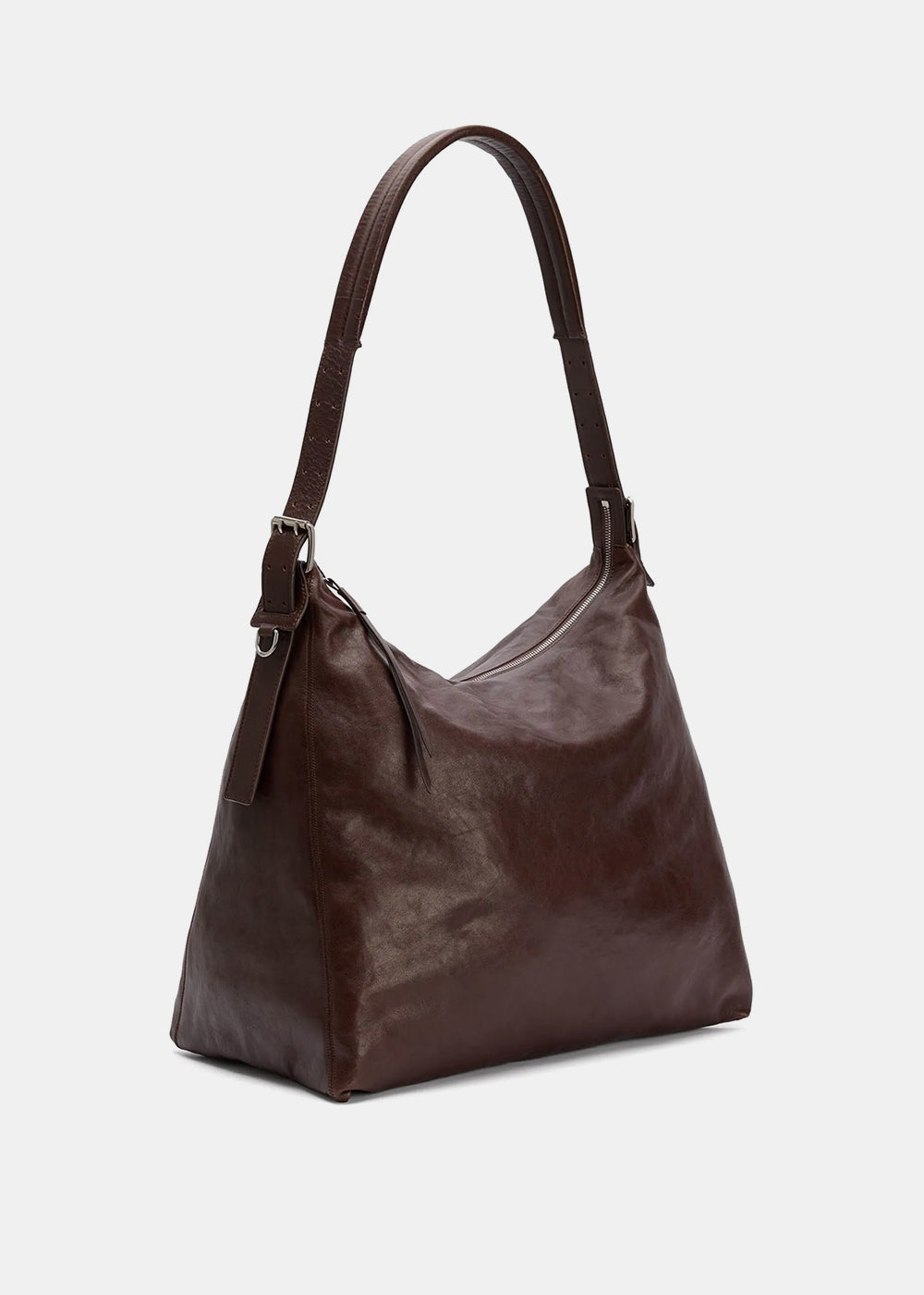 Lemaire Belted Hobo Bag - Espresso