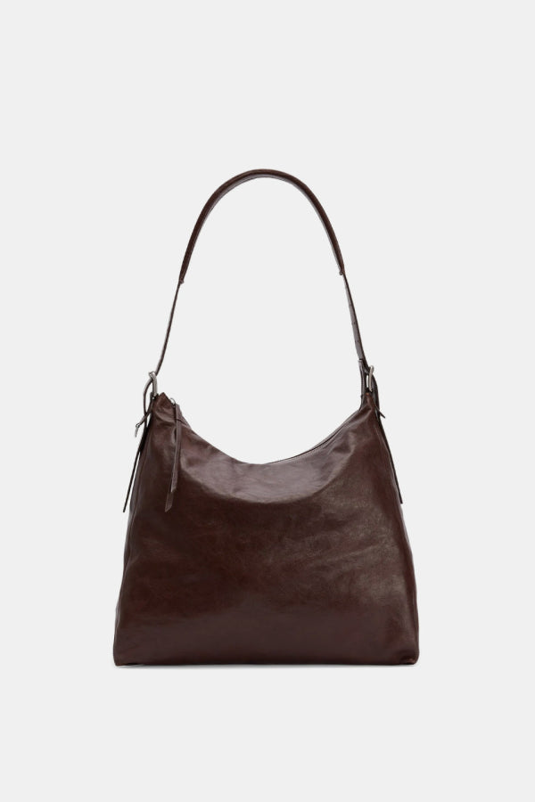 Lemaire Belted Hobo Bag - Espresso
