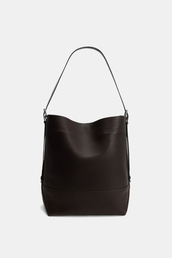 Lemaire Belted Tote Bag - Dark Chocolate