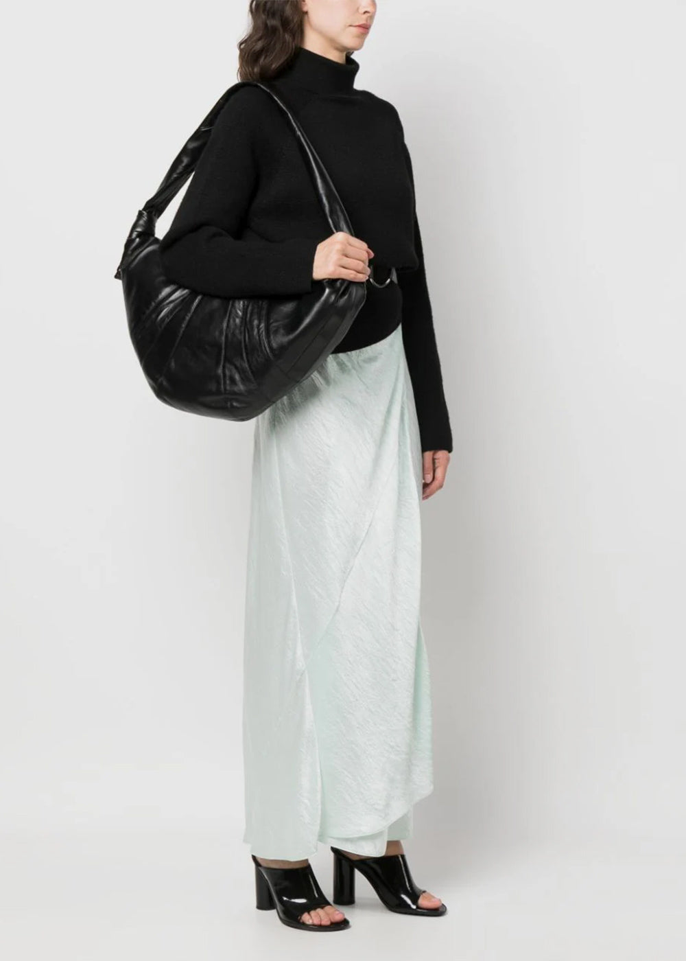 Lemaire Large Croissant Bag - Black