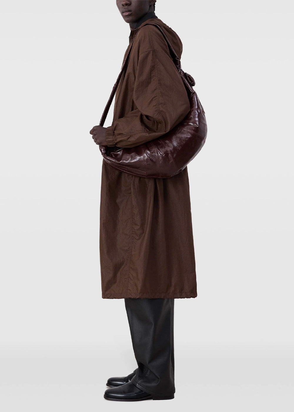 Lemaire Large Croissant Bag - Chocolate Fondant