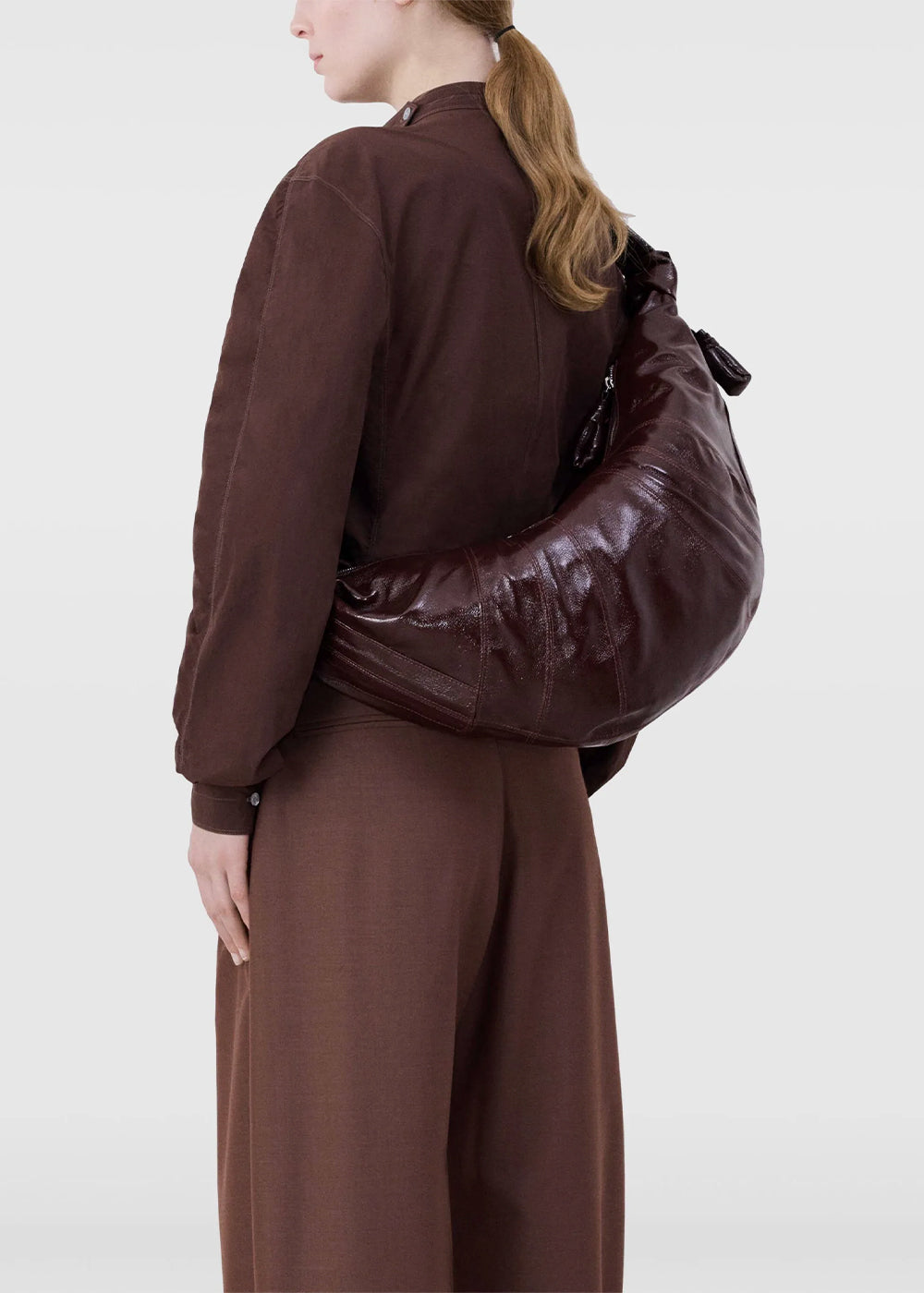 Lemaire Large Croissant Bag - Chocolate Fondant