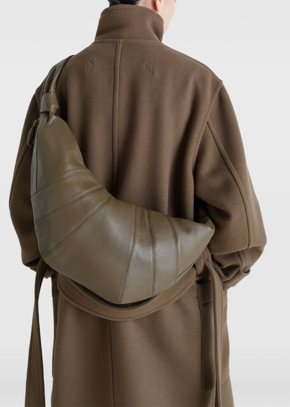 Lemaire Large Croissant Bag - Dark Khaki