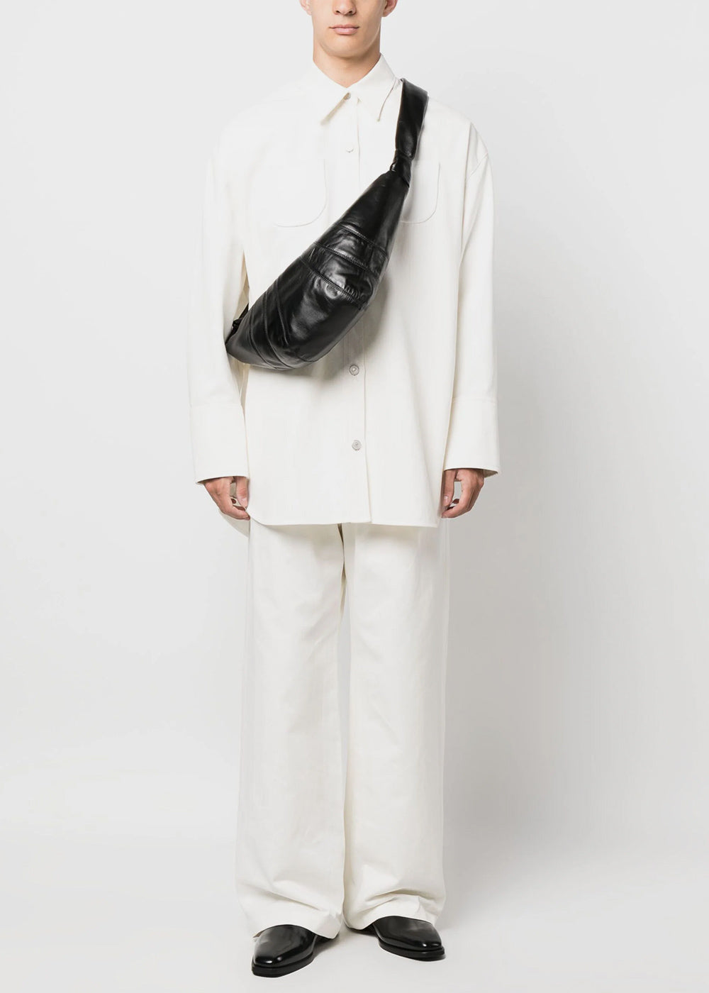 Lemaire Medium Croissant Bag - Black