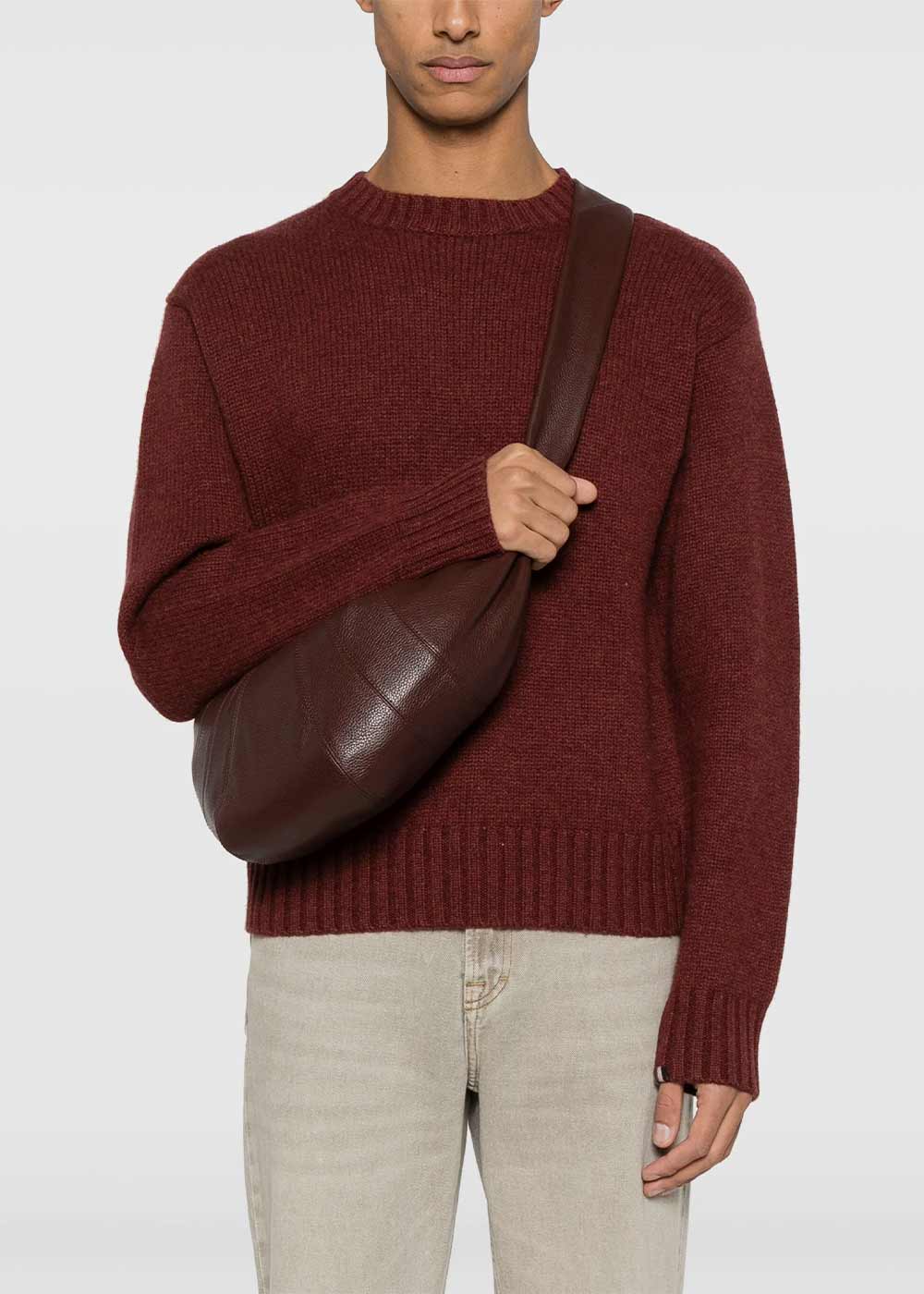 Lemaire Medium Croissant Bag - Roasted Pecan