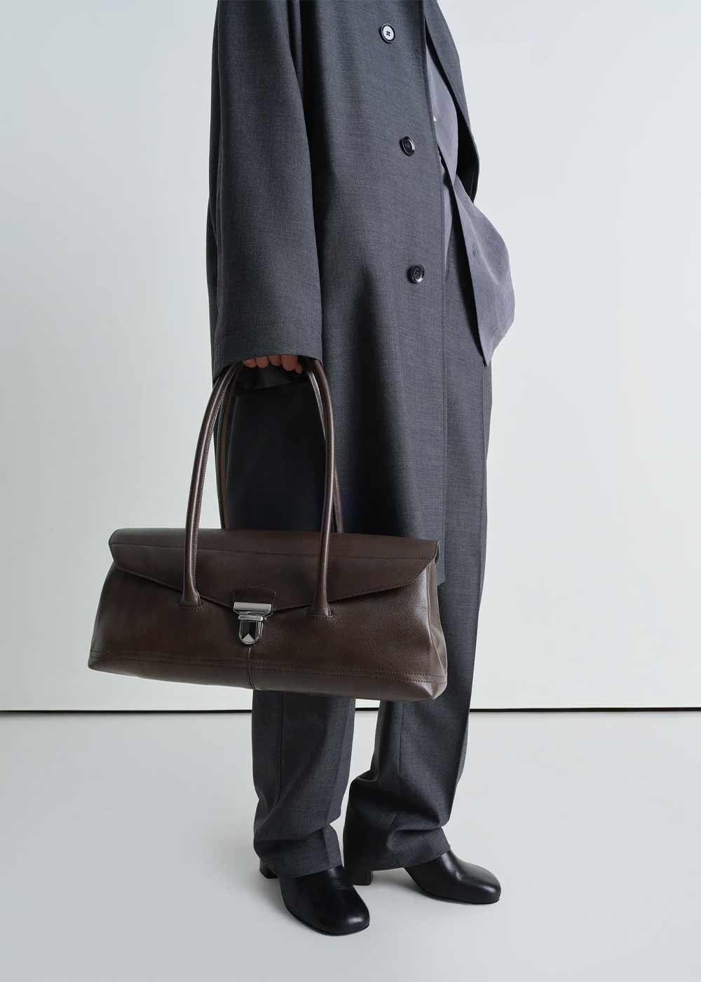 Lemaire Shoulder Gear Bag - Khaki Brown