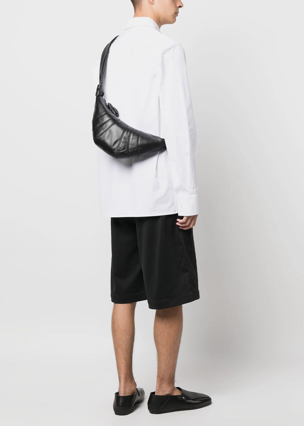 Lemaire Small Croissant Bag - Black