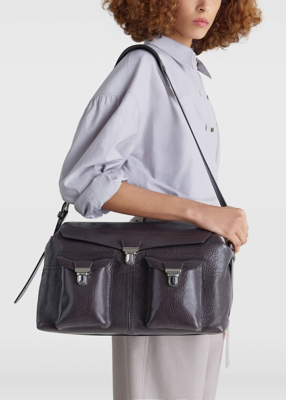 Lemaire Week-End Gear Bag - Dark Mink