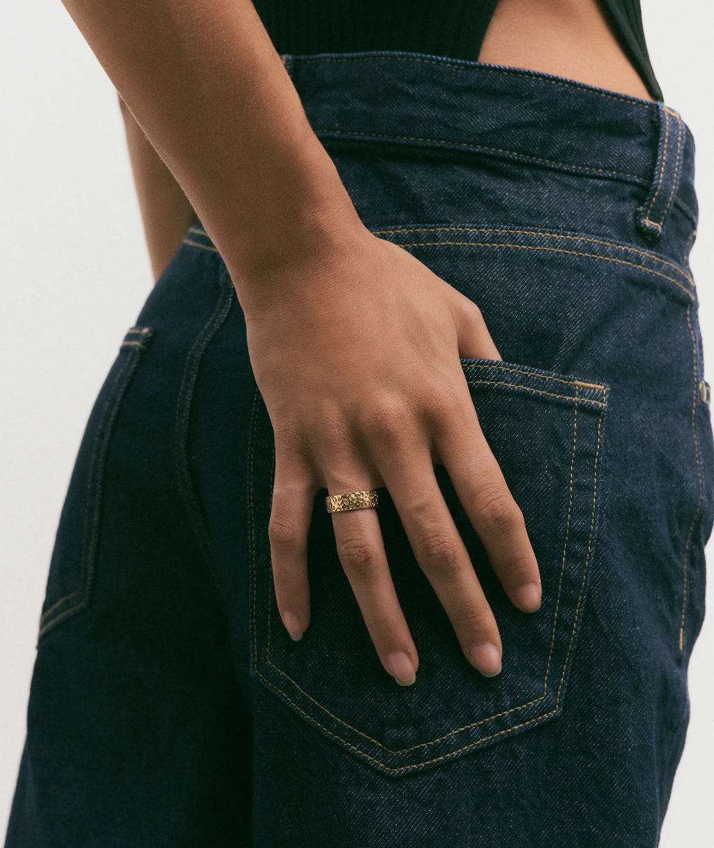 Hey Harper Leopard Print Band Ring