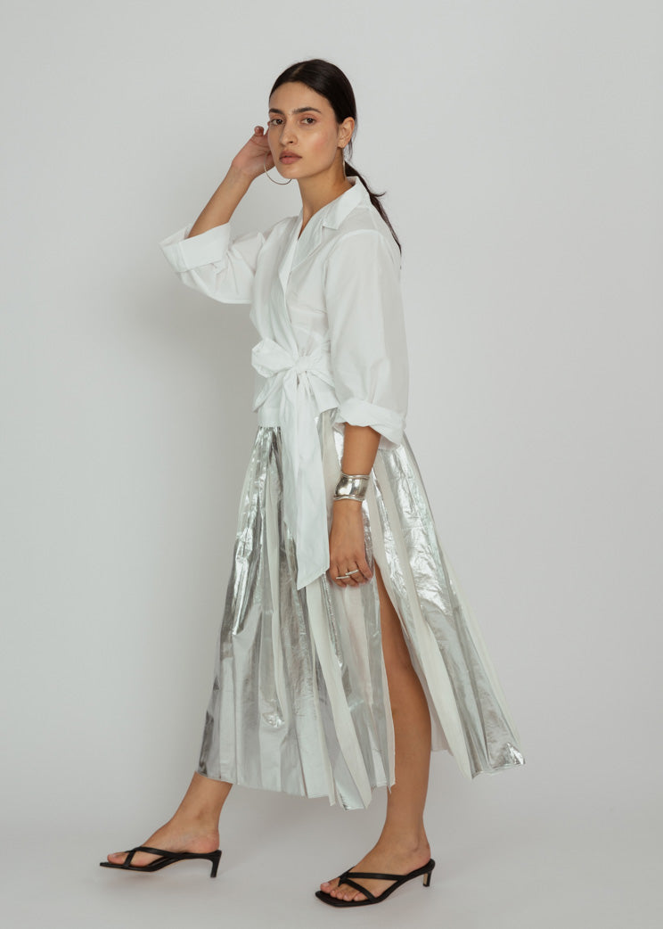 Les Filles d'Ailleurs Wrap Top - White