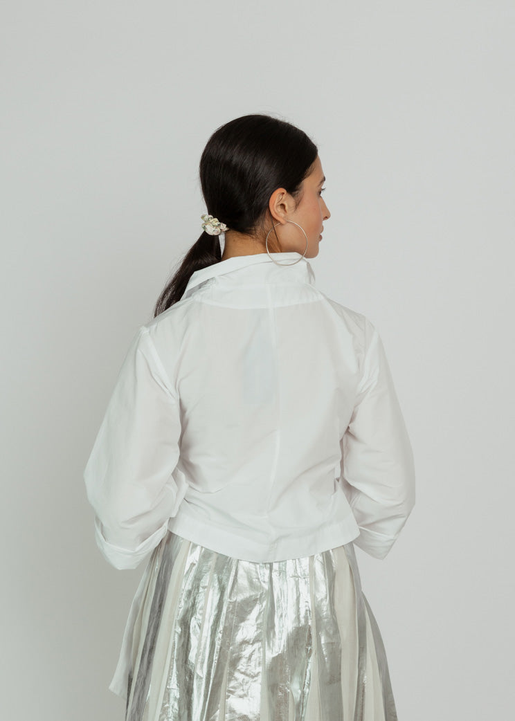 Les Filles d'Ailleurs Wrap Top - White