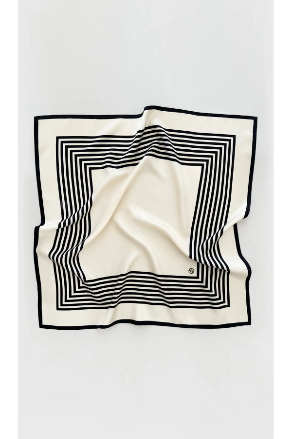 lescarf No. 1 Scarf - Black & Cream