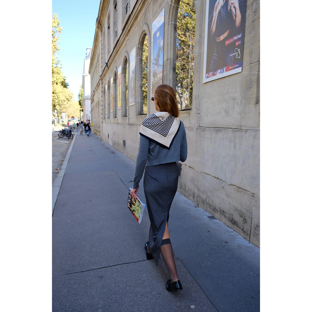 lescarf No. 1 Scarf - Black & Cream