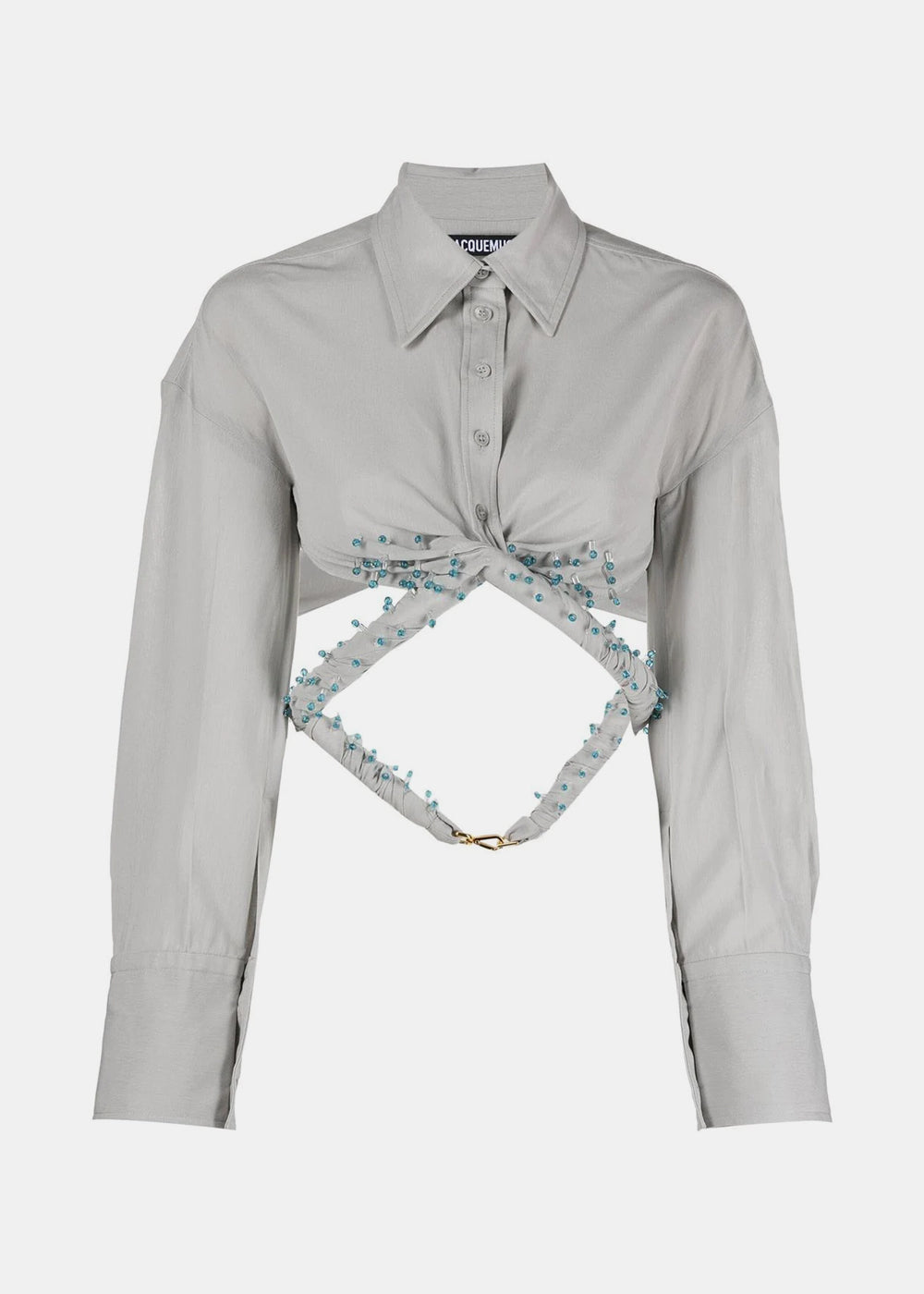 Jacquemus Light Grey La Chemise Perli Shirt - Light Grey
