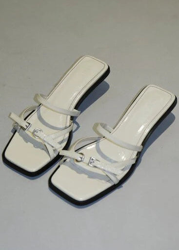 Alohas Liko Onix Cream Leather Sandals