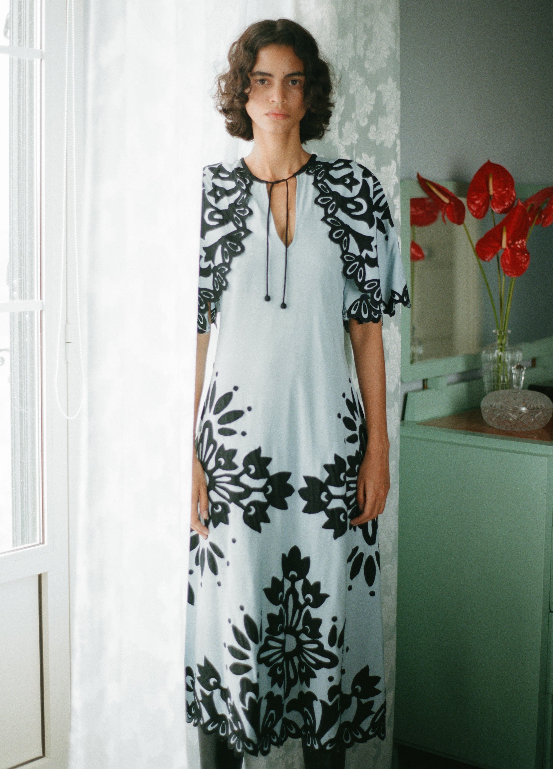 Sea NY Liliana S/S Dress - Sky