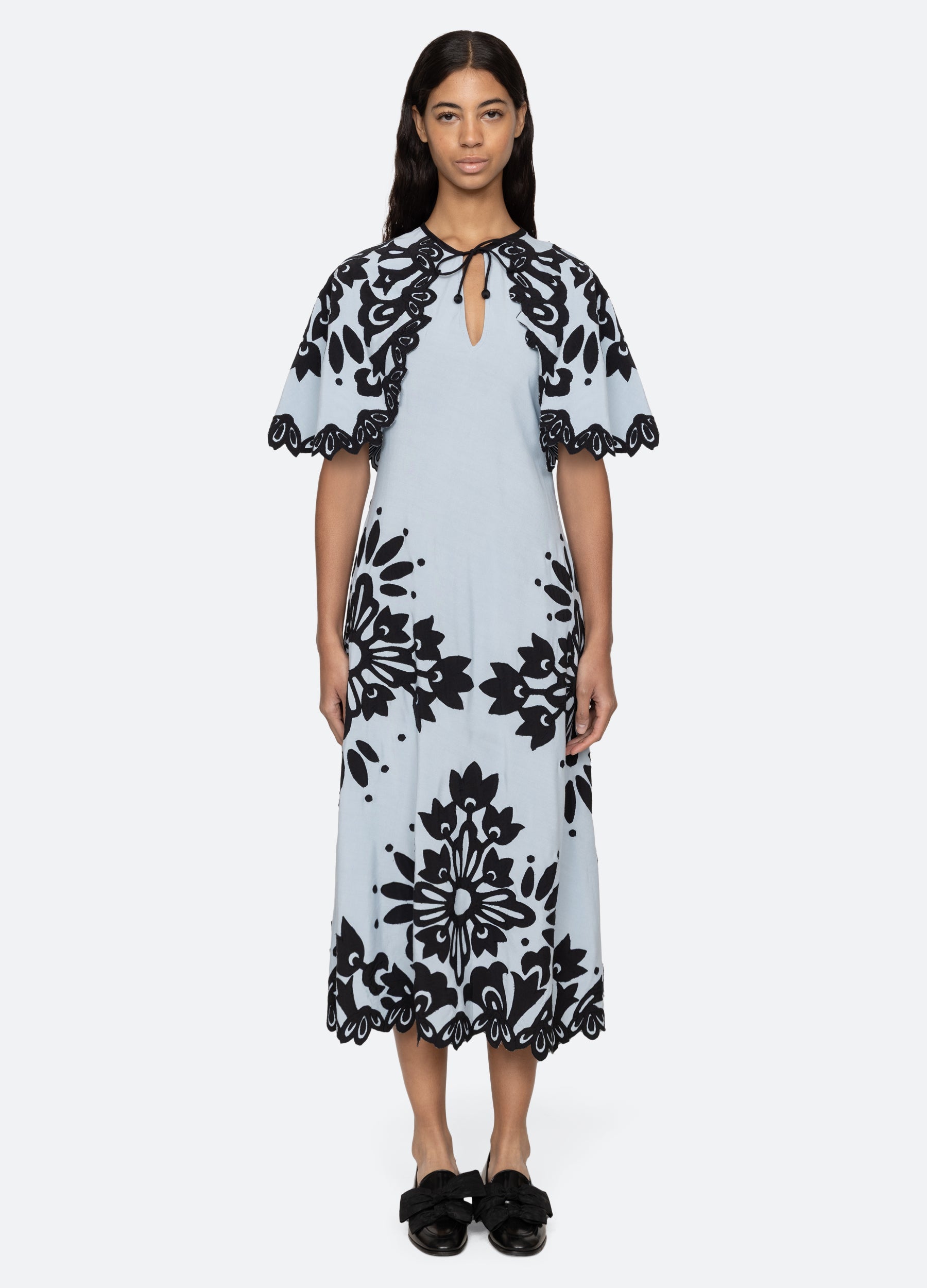 Sea NY Liliana S/S Dress - Sky