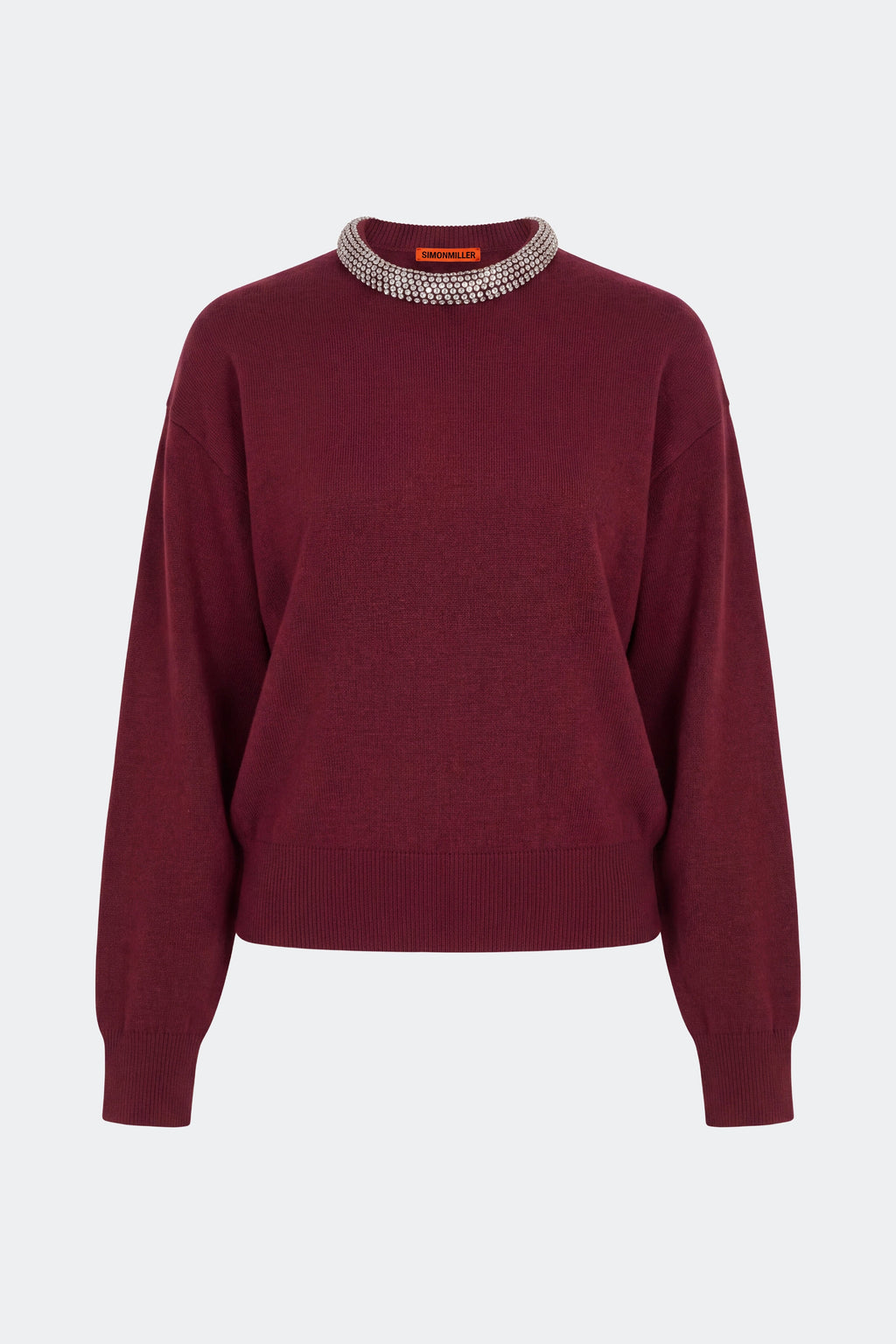 Simon Miller Lillian Embellished Sweater - Bordeaux