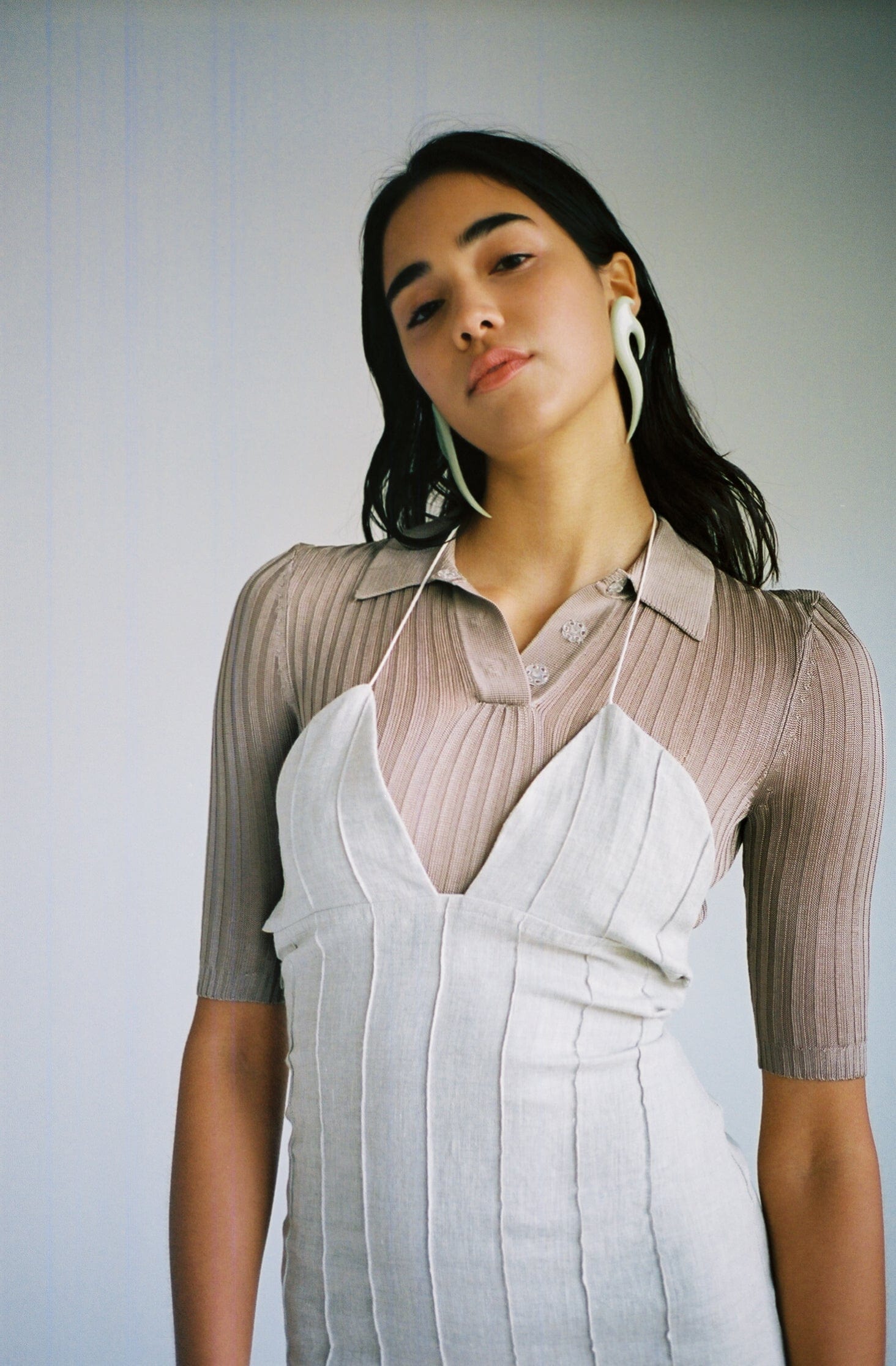 Helena Manzano Lima Dress - White