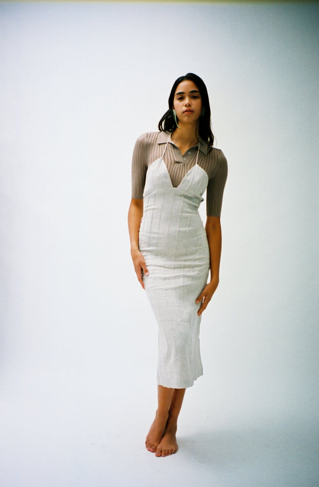 Helena Manzano Lima Dress - White