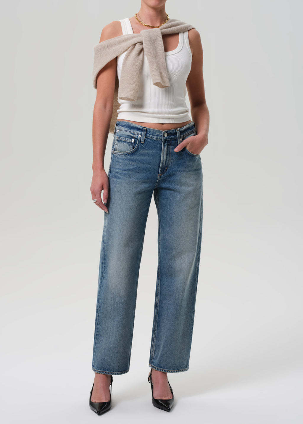 Citizens of Humanity Lindz Low Rise Easy Straight Jeans - Bijou
