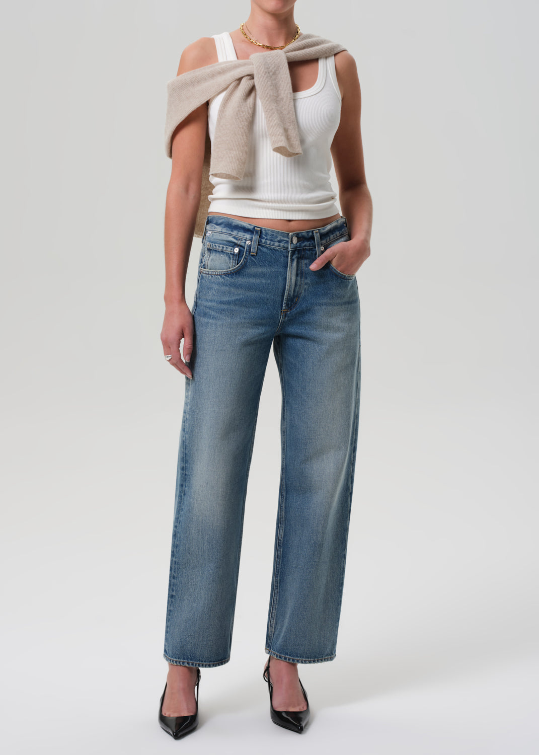 Citizens of Humanity Lindz Low Rise Easy Straight Jeans - Bijou