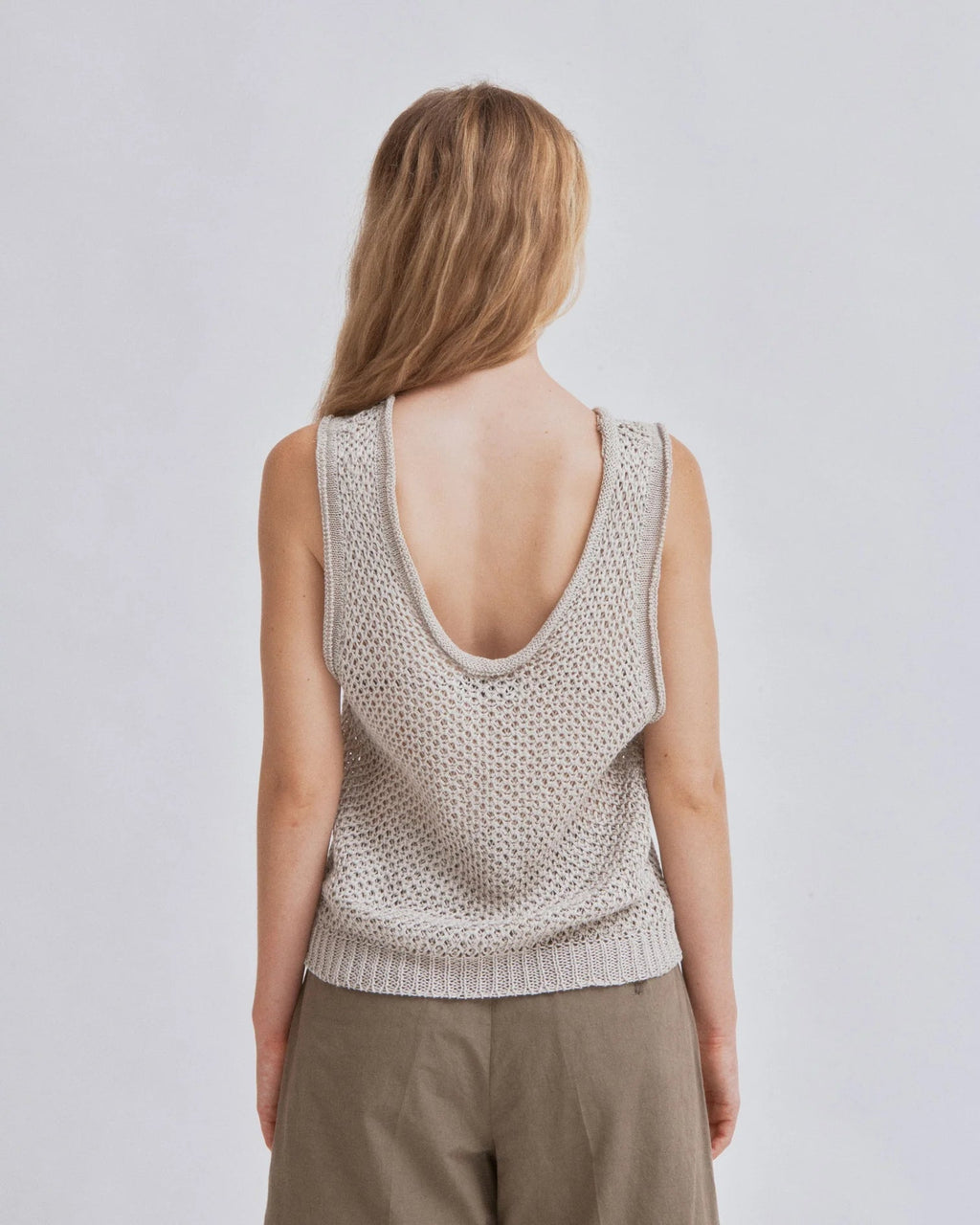 SAYAKA DAVIS NEW YORK Linen Knit Tank - Sand