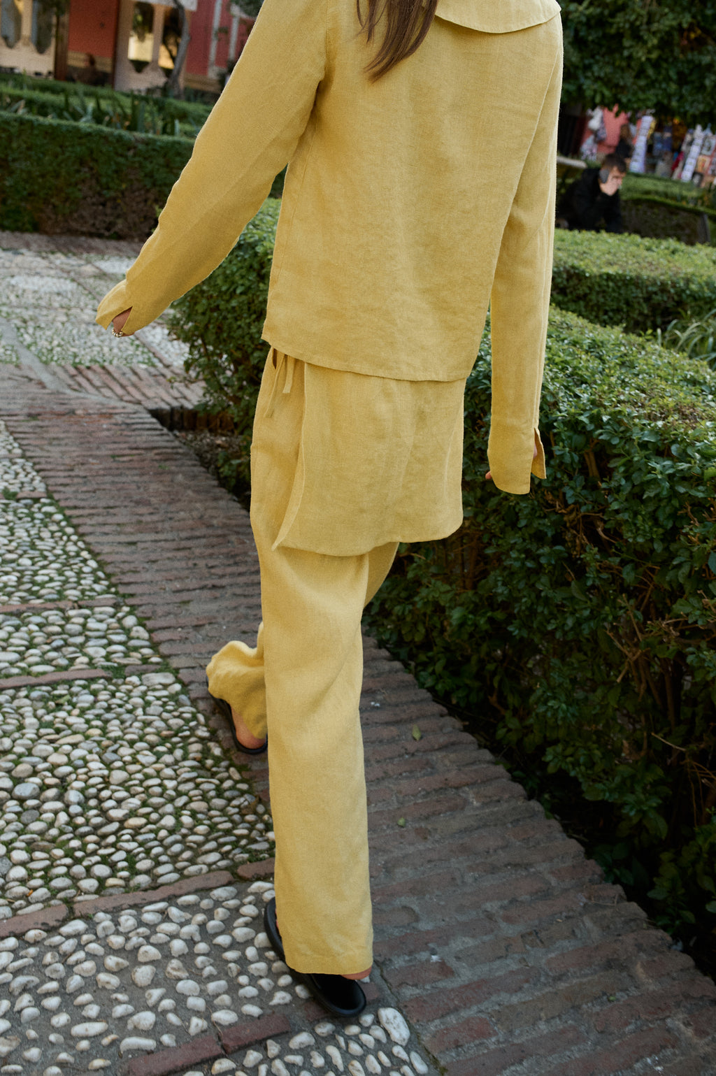 Linenfox Bobbi Linen Trousers - Butter