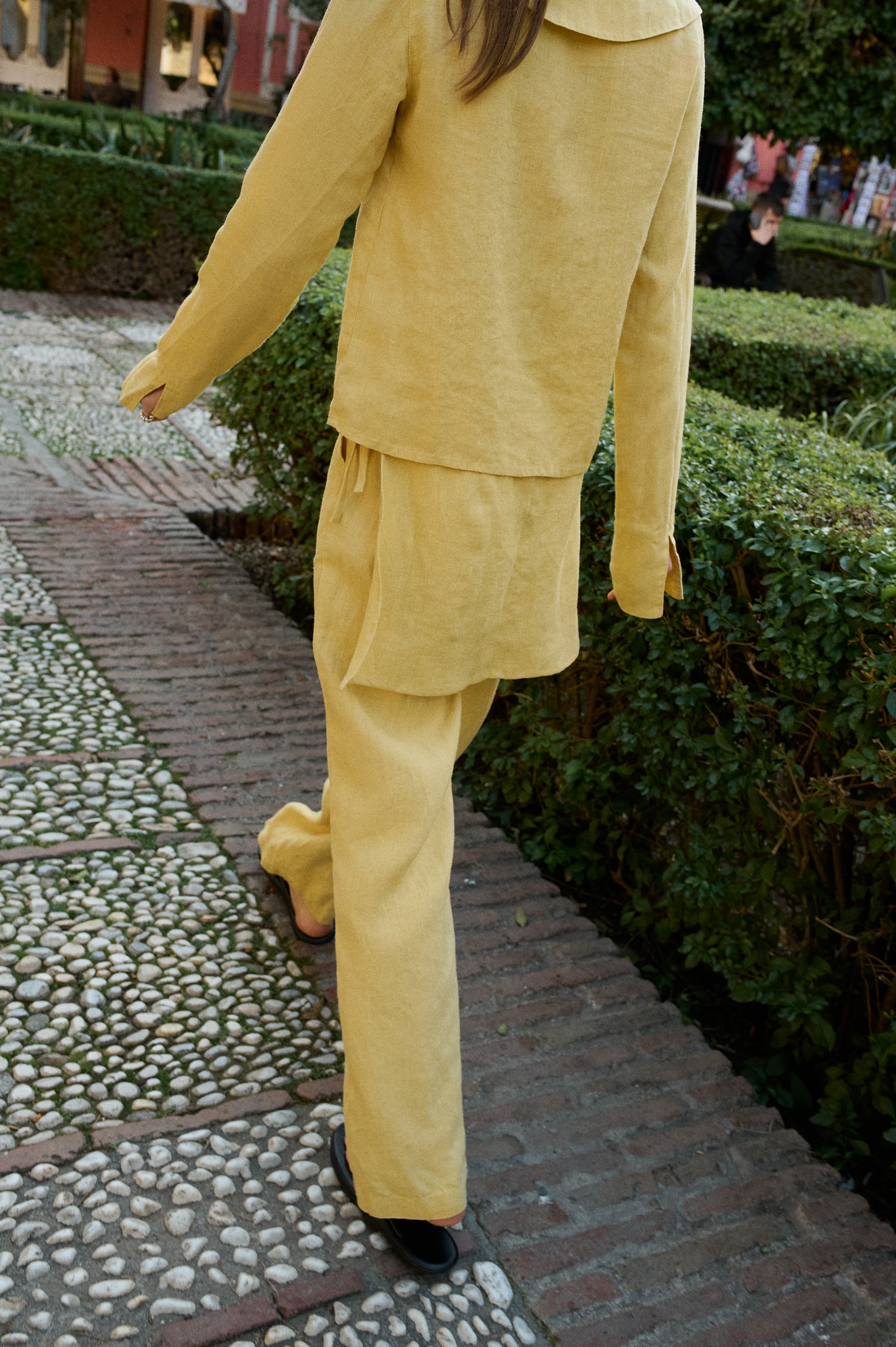 Linenfox Bobbi Linen Trousers - Butter