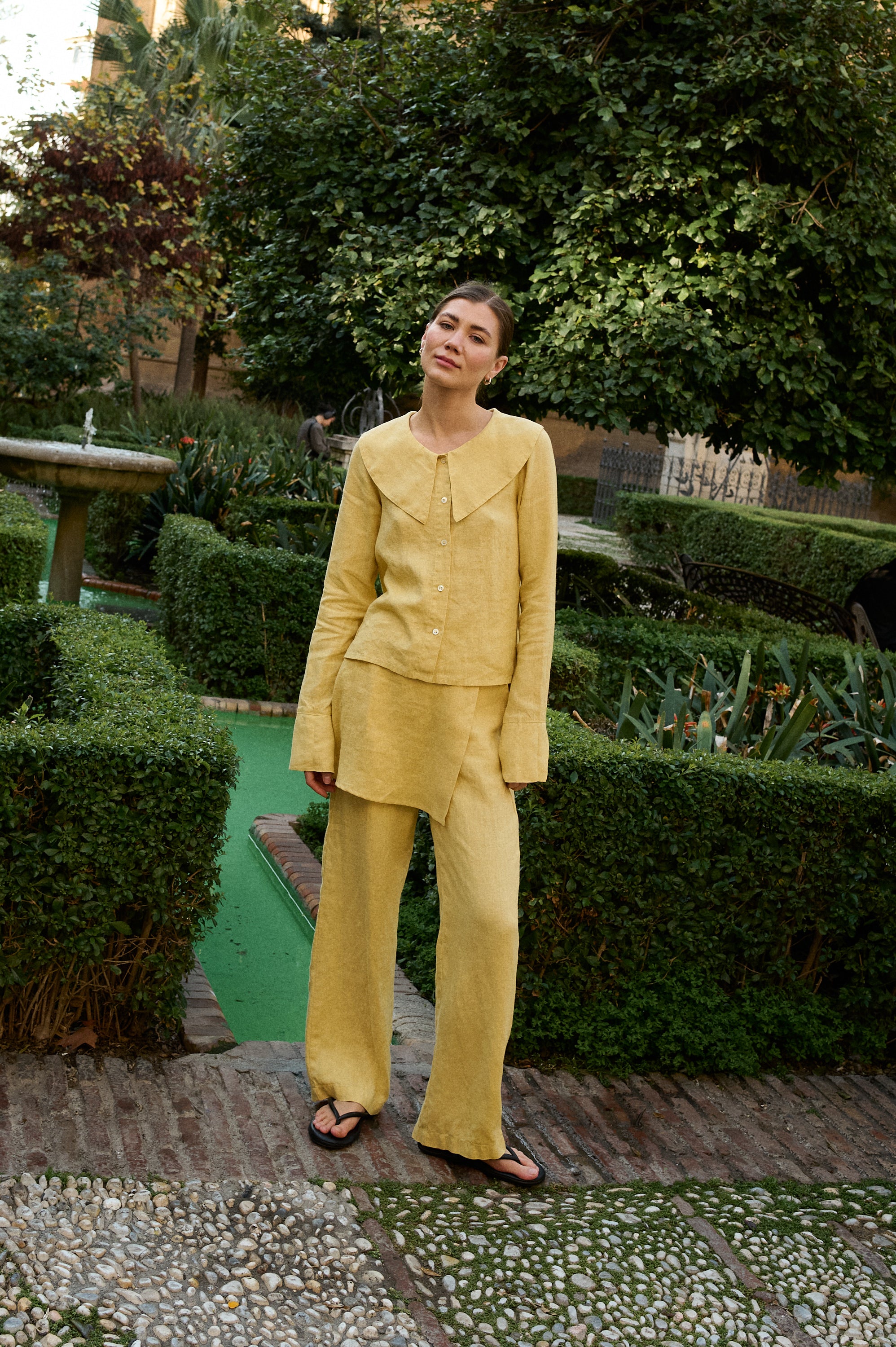 Linenfox Bobbi Linen Trousers - Butter