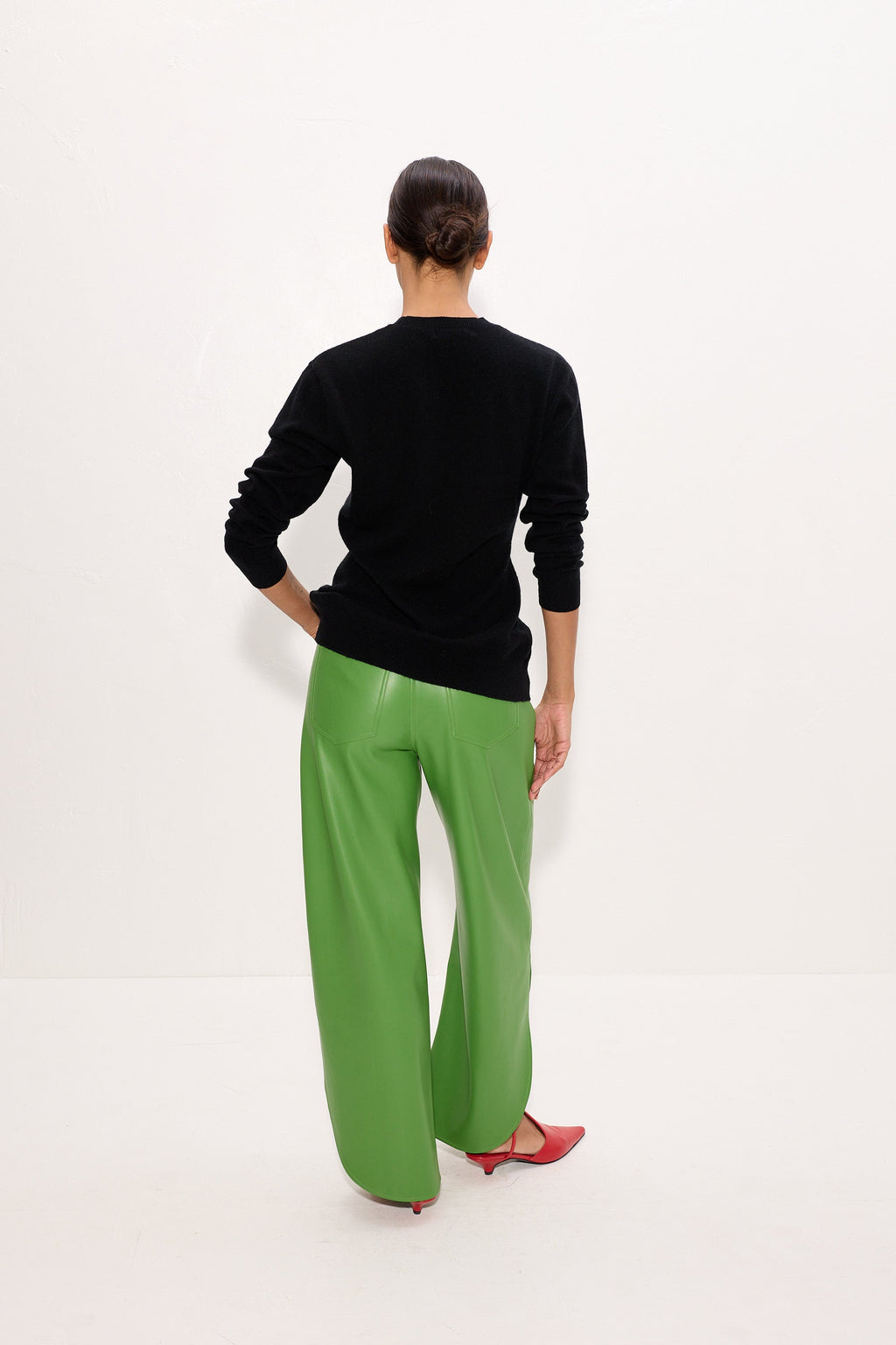 Simon Miller Livia Vegan Leather Pant - Matcha