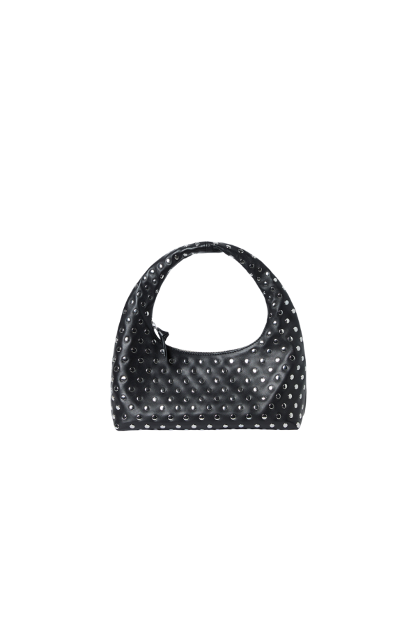 Loeffler Randall Mercer Mini Willow Hobo Bag - Black/Silver