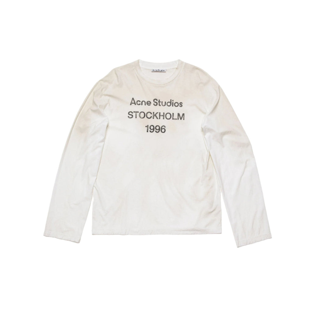 Acne Studios Logo 1996 Long Sleeve T-Shirt - Dusty White