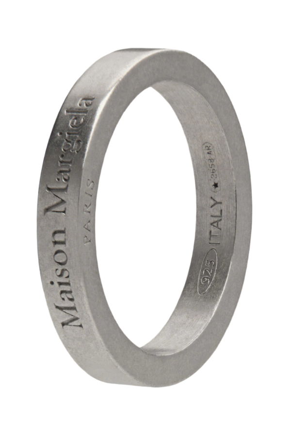 Maison Margiela Logo Ring - Polished Palladio