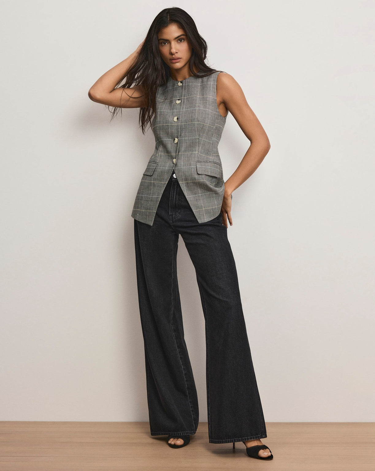 Veronica Beard Lois Linen Vest