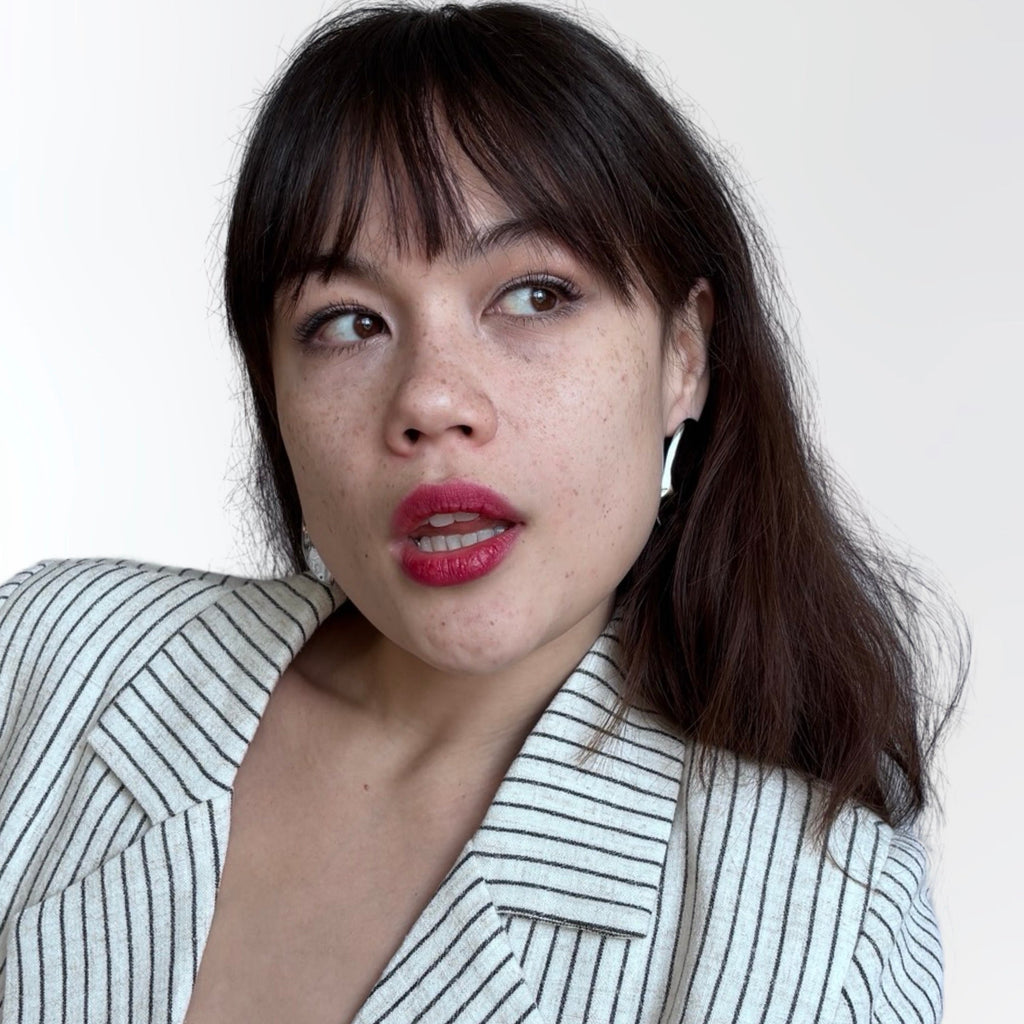 London Atelier Byproduct Silver Big Geometric Oval Earrings