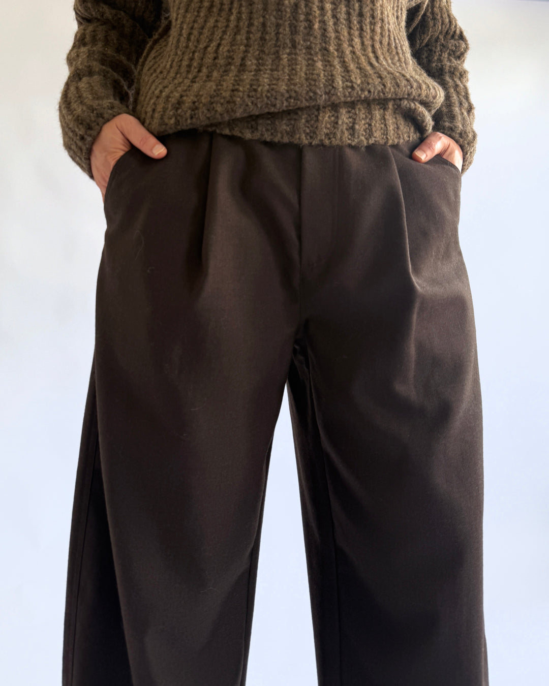 Apiece Apart Long Bari Wool Trouser