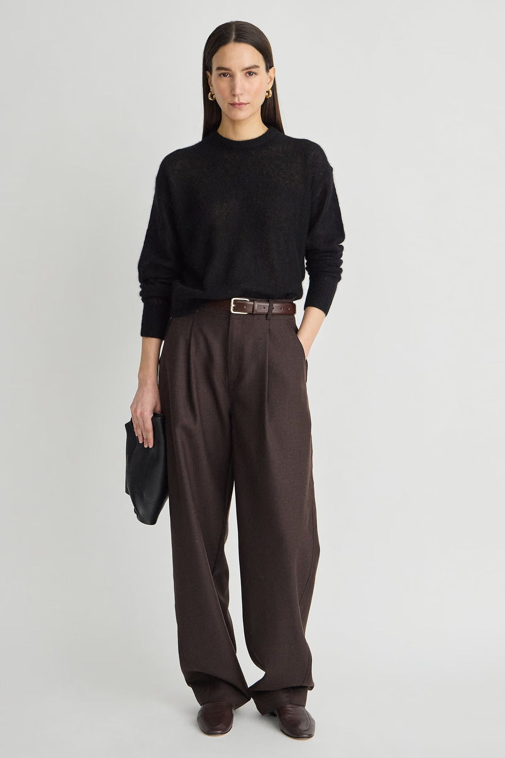 Apiece Apart Long Bari Wool Trouser